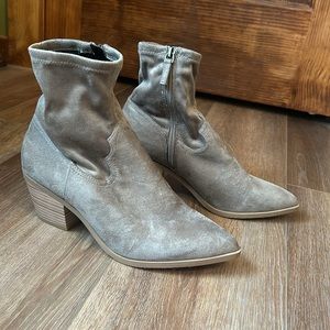 Mushroom Suede Booties